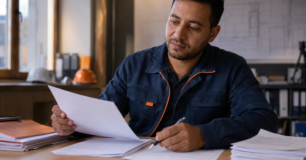 Artisan BTP étudiant le passage de l'auto-entrepreneur à la SASU ou EURL